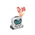 Hip & Cool Projection Clock with Temperature - Silver