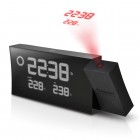 PRYSMA B - Projection Clock with Weather Forecast - Black