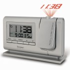 Classic Projection Alarm Clock - Silver