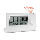 Orologio ultraslim con proiezione e temperatura - bianco