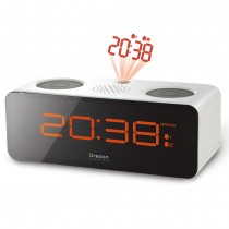 Orologio sveglia con radio FM e proiezione dell'ora 