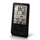 Wireless Weather Station with Humidity & Weather Alert - Black