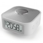 Travel Smart Clock with Sleep sounds & Bluetooth music - Grey