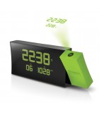 PRYSMA G - Projection Clock with FM Radio - Green