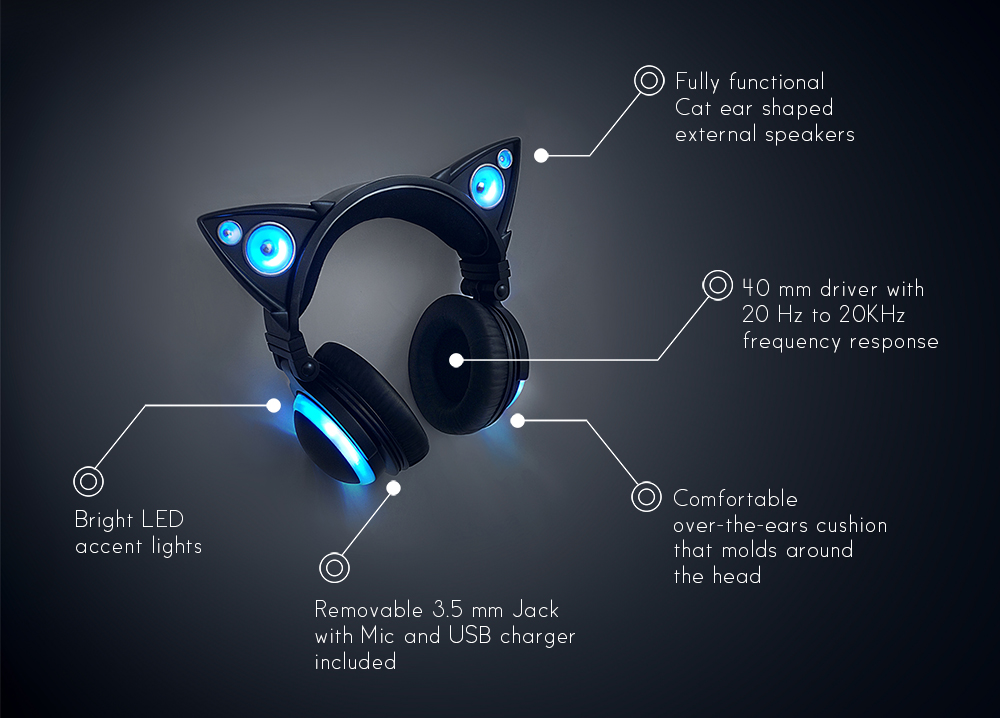 Axent wear Cat Ear headphone